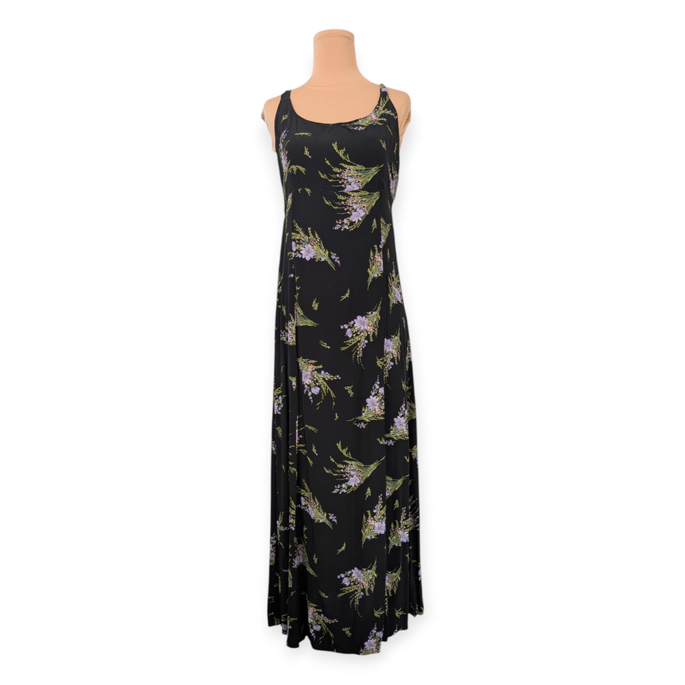 90s Tie-back Midi Cottagegoth Dress